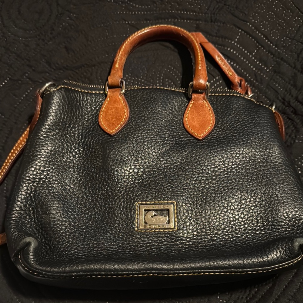 Dooney & Bourke Black Leather Satchel